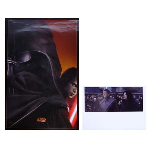 Lot # 1782: Star Wars: Revenge Of The Sith (2005) - J.W. Rinzler Collection: Style "A" Advance Teaser One-Sheet with Printed Still Featuring Jonathan Rinzler Cameo