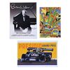 Lot # 1787: Various Productions - J.W. Rinzler Collection: Brian Wilson-Autographed Poster with Ringo Starr and Grand Prix Posters