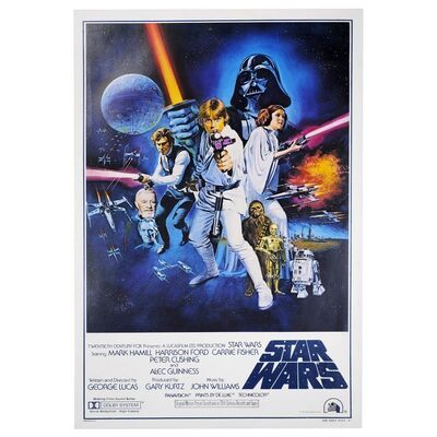 Lot # 1823: Star Wars: A New Hope (1977) - US Style "C" One-Sheet