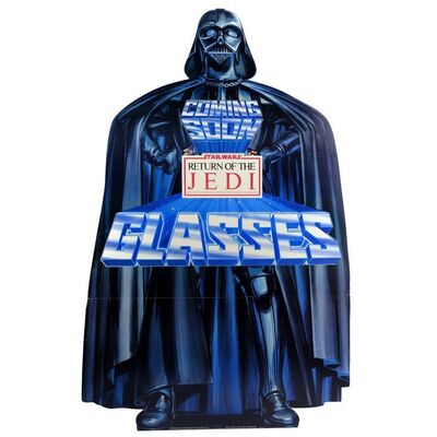 Lot # 1840: Star Wars: Return Of The Jedi (1983) - Burger King Glasses Darth Vader Display