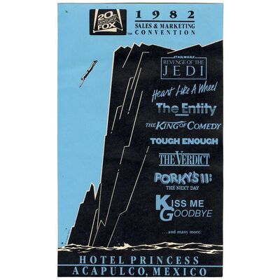Lot # 1841: Star Wars: Return Of The Jedi (1983) - 20th Century Fox 1982 Marketing Convention Luggage Sticker
