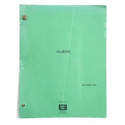Lot # 1851: Aliens (1986) - Bound Final Script