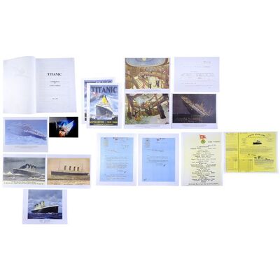 Lot # 1864: Titanic (1997) - Ocean Photographer Ralph White's Personal Script with 15 Reference Images