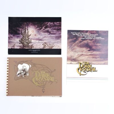 Lot # 1869: The Dark Crystal (1982) - Press Book, Screener Card and Lithograph