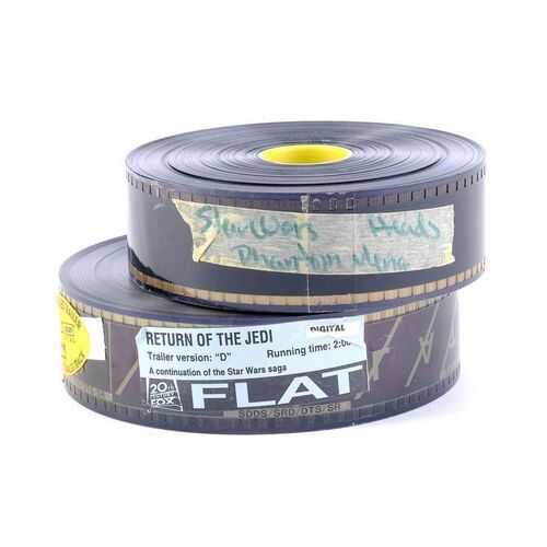 Lot # 1878: Star Wars: Return Of The Jedi (1983)/Star Wars: The Phantom Menace (1999) - Pair of 35mm Trailer Reels
