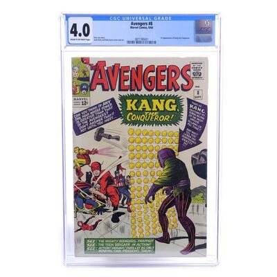 Lot # 1485: Marvel Comics - J.W. Rinzler Collection: Avengers No. 8 CGC 4.0