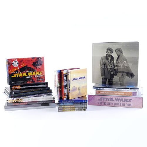 Lot # 1803: Star Wars: Various Productions - J.W. Rinzler Collection: Set of Star Wars: Clone Wars, Bounty Hunters, and Revenge of the Sith Books and Blu-Rays