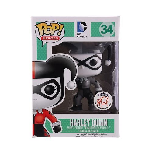 Lot #10 - DC COMICS - Funko POP! Harley Quinn #34 Harrison's Comics Exclusive