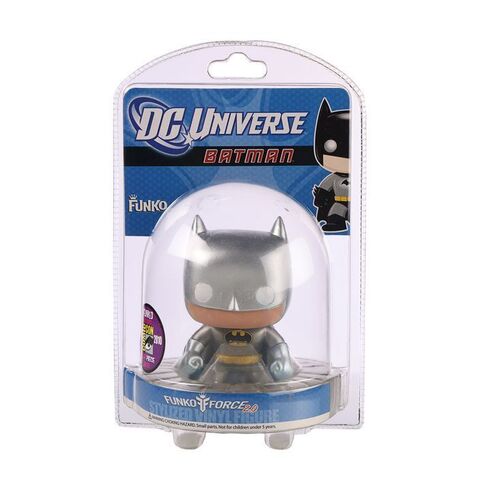 Lot #16 - DC UNIVERSE - Funko POP! Batman Funko Force Stylized Metallic Suit San Diego Comic-Con Exclusive