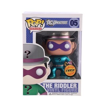 Lot #23 - DC UNIVERSE - Funko POP! The Riddler #05 Chase Exclusive