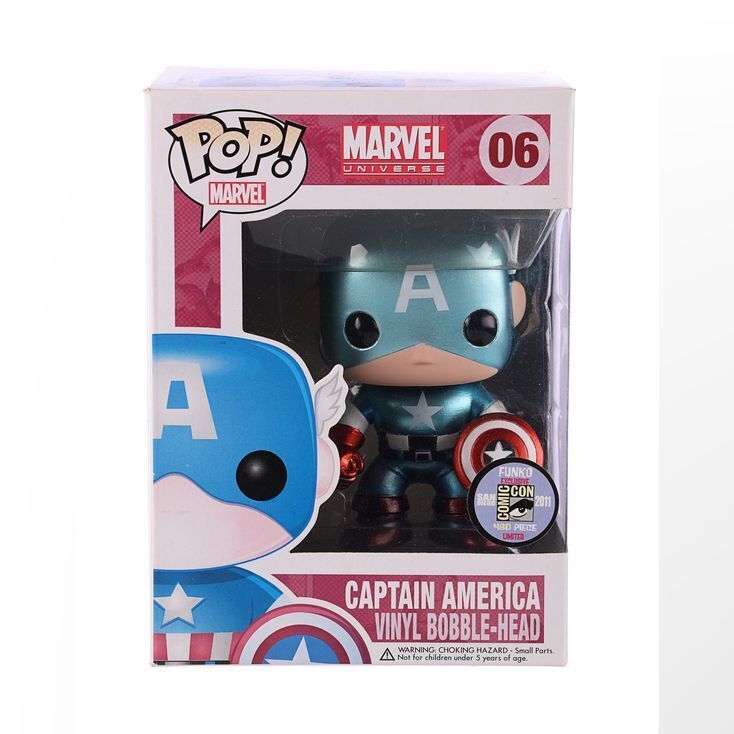 Lot #53 - Marvel Universe - Funko Pop! Captain America #06 San Diego 