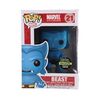Lot #54 - MARVEL UNIVERSE - Funko POP! Beast #21 Flocked Gemini Collectibles Exclusive