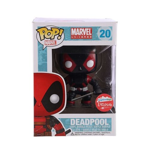 Lot #64 - MARVEL UNIVERSE - Funko POP! Deadpool #20 Inverse Suit Fugitive Toys Exclusive