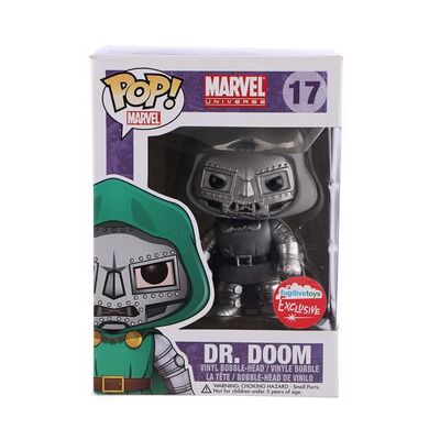 Lot #66 - MARVEL UNIVERSE - Funko POP! Dr. Doom #17 Fugitive Toys Exclusive