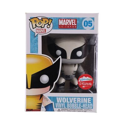 Lot #67 - MARVEL UNIVERSE - Funko POP! Wolverine #05 White Suit, Fugitive Toys Exclusive