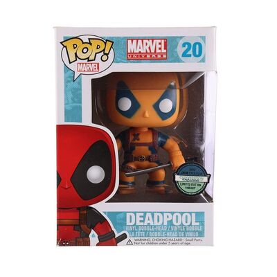 Lot #68 - MARVEL UNIVERSE - Funko POP! Deadpool #20 Orange Suit