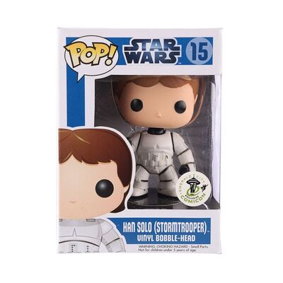 Lot #74 - STAR WARS - Funko POP! Han Solo (Stormtrooper) #15 Emerald City Comicon Exclusive