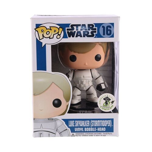 Lot #75 - STAR WARS - Funko POP! Luke Skywalker (Stormtrooper) #16 Emerald City Comicon Exclusive