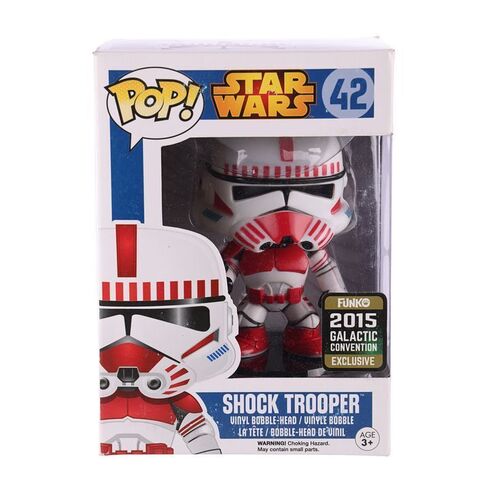 Lot #77 - STAR WARS - Funko POP! Shock Trooper #42 Galactic Convention Exclusive