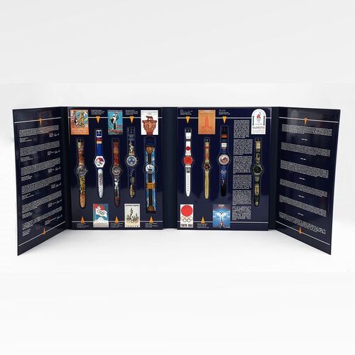 Lot #17 - SWATCH - Historical Olympic Collection of 9 Watches 3rd Ed. 3084/9999
