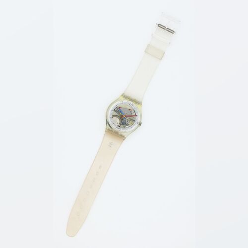 Lot #37 - SWATCH - Jellyfish GK100 (Blue Hour, Red Minute hands)