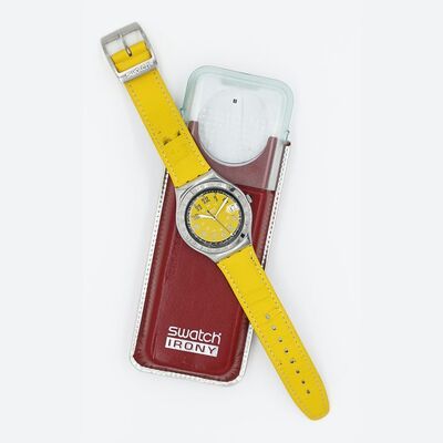 Lot #80 - SWATCH - Irony Happy Joe YGS409 Yellow