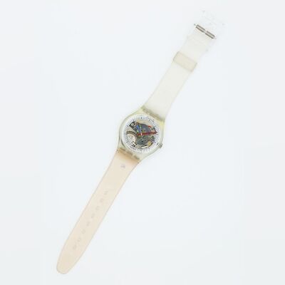 Lot #94 - SWATCH - Jellyfish GK100 (Blue Hour, Red Minute hands)