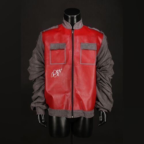 Lot #21 - BACK TO THE FUTURE PART II (1989) - Michael J. Fox Autographed Replica Marty McFly Jacket