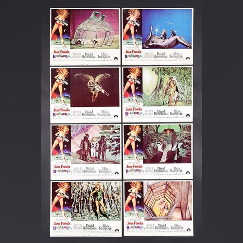 Lot #25 - BARBARELLA (1968) - Set of Eight US Lobby Cards, 1968