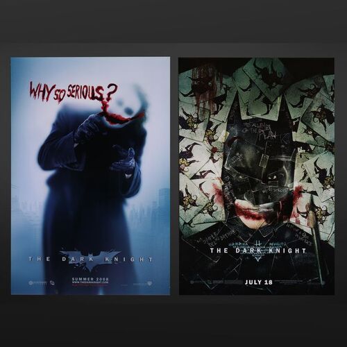 Lot #33 - THE DARK KNIGHT (2008) - Two US Advance One-Sheets, 2008