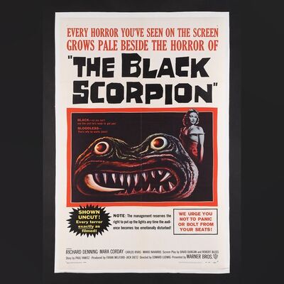 Lot #37 - THE BLACK SCORPION (1957) - US One-Sheet, 1957
