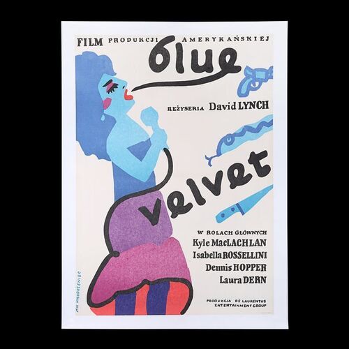 Lot #44 - BLUE VELVET (1986) - Bryan Fuller Collection: Polish One-Sheet, 1987