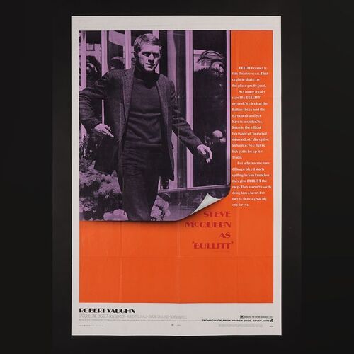 Lot #50 - BULLITT (1968) - US One-Sheet, 1968
