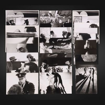 Lot #56 - A CLOCKWORK ORANGE (1971) - Collection of 29 Candid and Production Black-and-white Stills