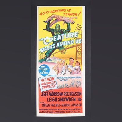 Lot #62 - THE CREATURE WALKS AMONG US (1956) - Australian Daybill, 1956