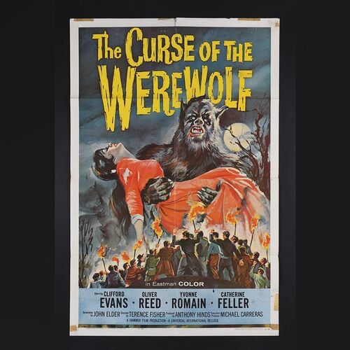 Lot #64 - THE CURSE OF THE WEREWOLF (1961) - US One-Sheet, 1961