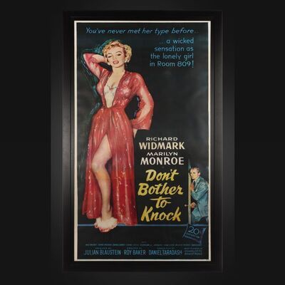 Lot #68 - DON'T BOTHER TO KNOCK (1952) - US Three-Sheet, 1952