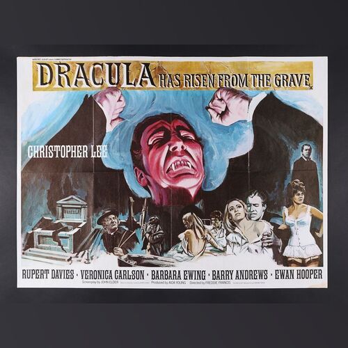 Lot #72 - DRACULA HAS RISEN FROM THE GRAVE (1968) - UK Quad, 1968