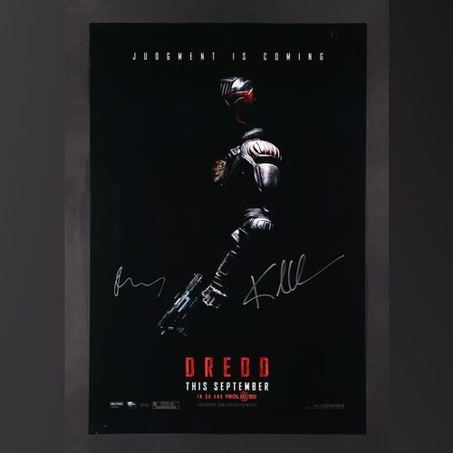 Lot #74 - DREDD (2012) - Karl Urban and Olivia Thirlby Autographed US One-Sheet, 2012