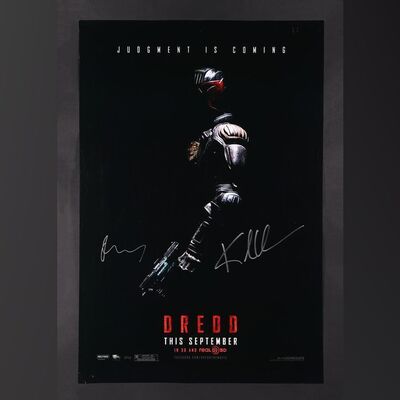 Lot #74 - DREDD (2012) - Karl Urban and Olivia Thirlby Autographed US One-Sheet, 2012