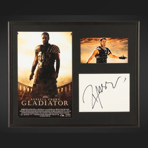 Lot #108 - GLADIATOR (2000) - Russell Crowe Autographed Display