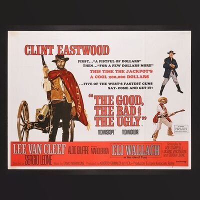 Lot #113 - THE GOOD, THE BAD AND THE UGLY (1966) - UK Quad, 1968 (First Release)