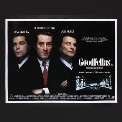 Lot #115 - GOODFELLAS (1990) - UK Quad, 1990