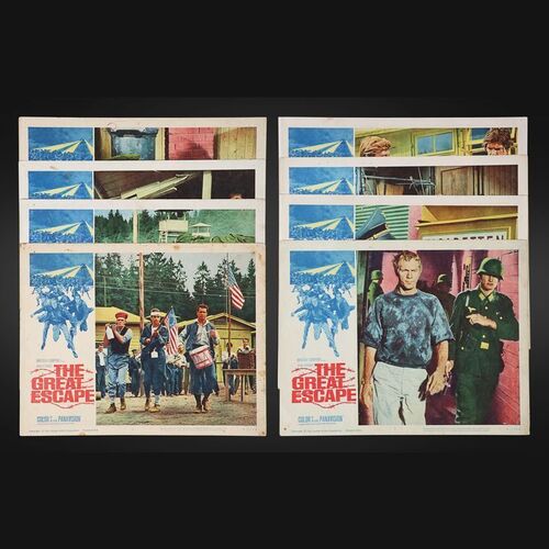 Lot #118 - THE GREAT ESCAPE (1963) - Set of Eight US Lobby Cards, 1963