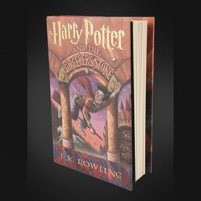 Lot #123 - HARRY POTTER AND THE SORCERER'S STONE (2001) - J.K. Rowling Autographed US Hardback Edition, 1998