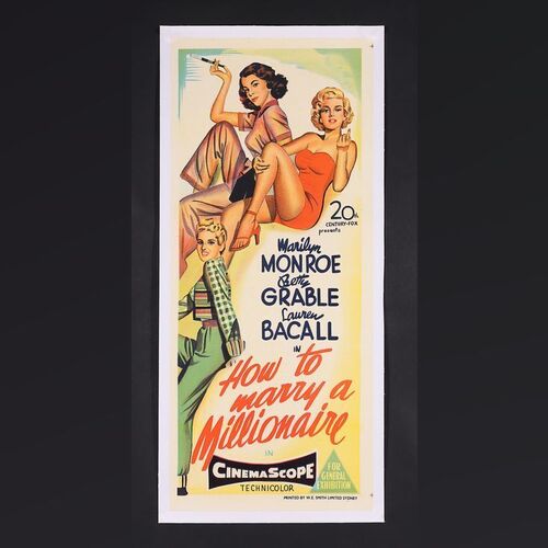 Lot #128 - HOW TO MARRY A MILLIONAIRE (1953) - Australian Daybill, 1953