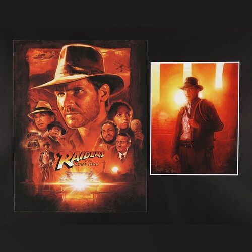 Lot #132 - INDIANA JONES AND THE RAIDERS OF THE LOST ARK (1981) - Two Signed and Hand-Annotated Artist Proof Prints by Paul Shipper, 2015 and 2018