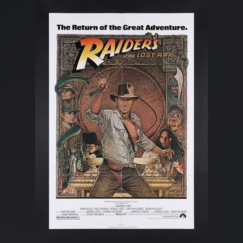 Lot #133 - INDIANA JONES AND THE RAIDERS OF THE LOST ARK (1981) - US One-Sheet, 1982