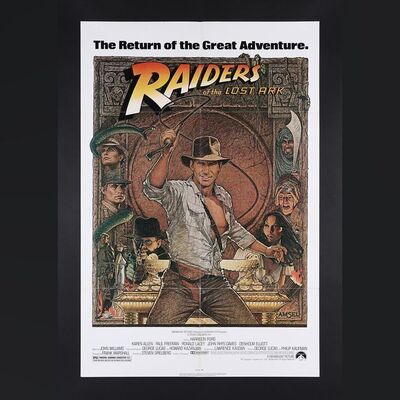 Lot #133 - INDIANA JONES AND THE RAIDERS OF THE LOST ARK (1981) - US One-Sheet, 1982