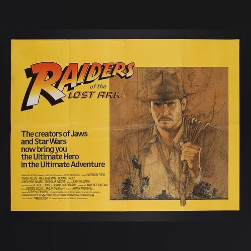 Lot #134 - INDIANA JONES AND THE RAIDERS OF THE LOST ARK (1981) - UK Quad, 1981